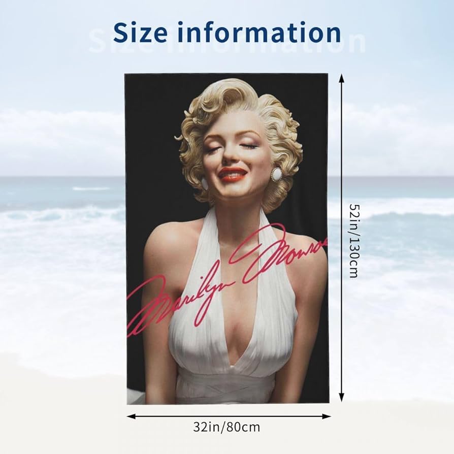 ☆値下げ☆マリリンモンロー　大判タオル　日本製 マリリン・モンロー マリリン・モンロー 7年目の浮気タオル 大判